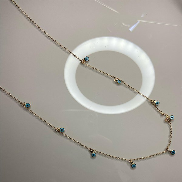 COLAR LONGUINHO OLHO GREGO