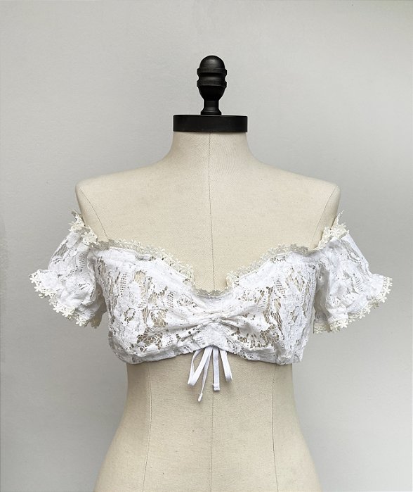 Blusa Ciganinha Renda Off