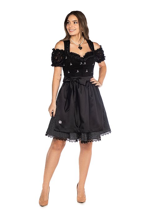 Vestido Preto Bordado