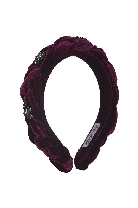 Tiara de Veludo - Bordô