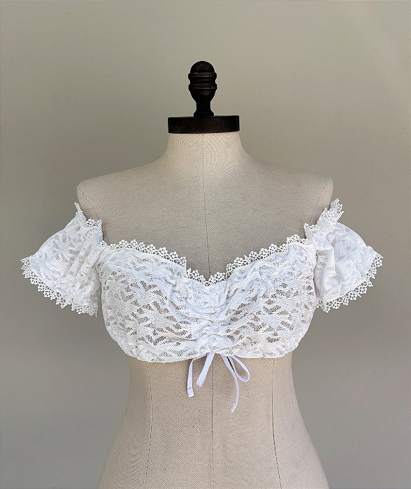 Blusa Ciganinha Renda Geométrica