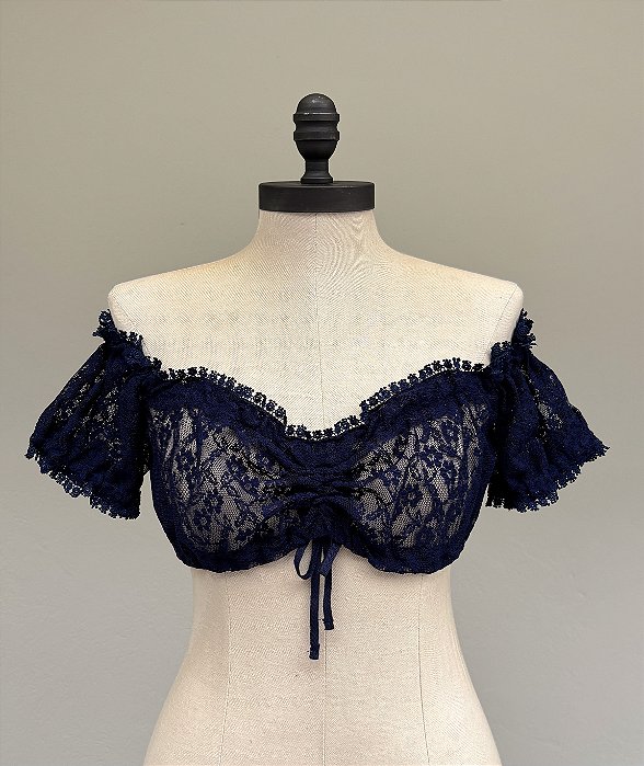Blusa Ciganinha Renda Marinho