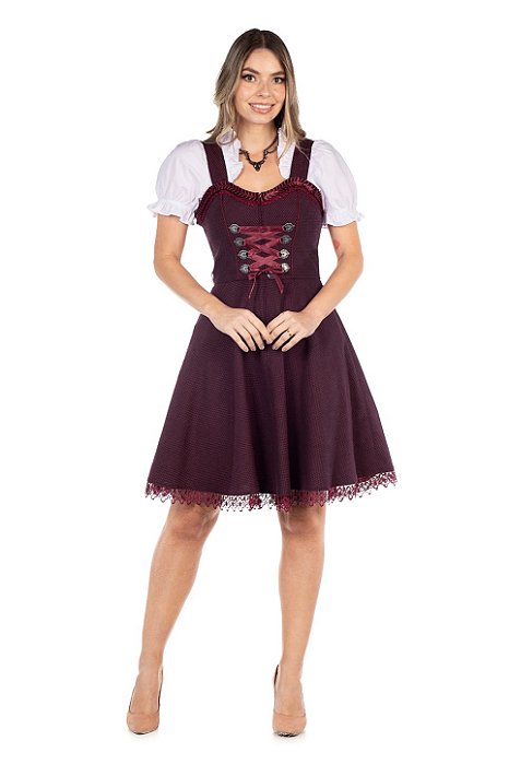 Vestido Ajustável Vinho