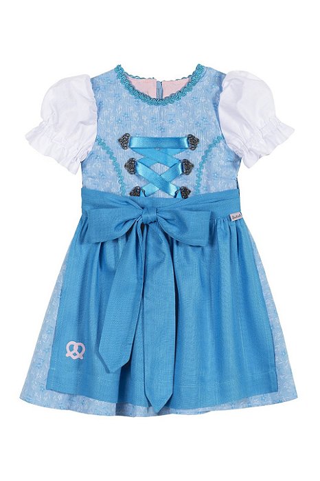 Vestido Infantil Azul Claro