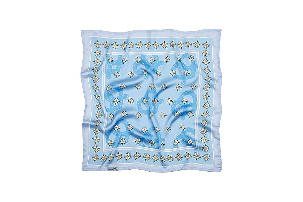 Lenço Edelweiss Azul Claro