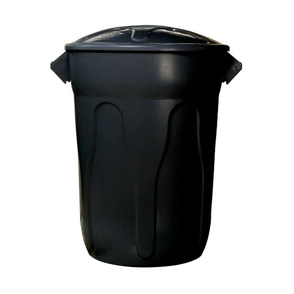 LIXEIRA PLASTICA 100L COM TAMPA JSN