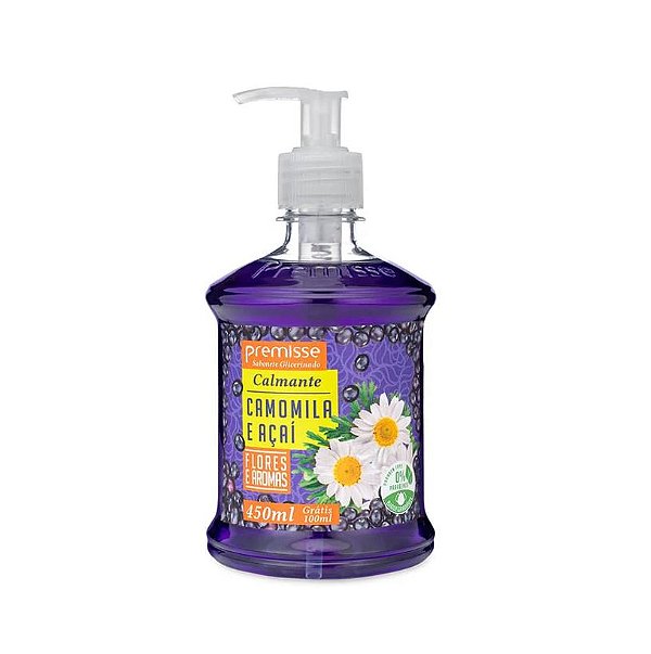 Sabonete Líquido Camomila e Açai Premisse Pump de 450ml