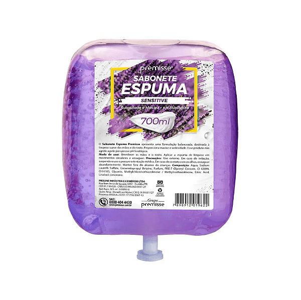 Sabonete Espuma Sensitive Premisse Refil 700ml