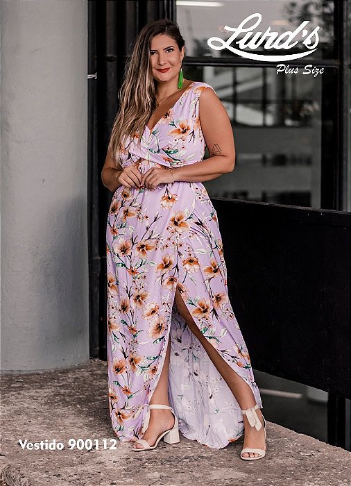 vestido plus size longo