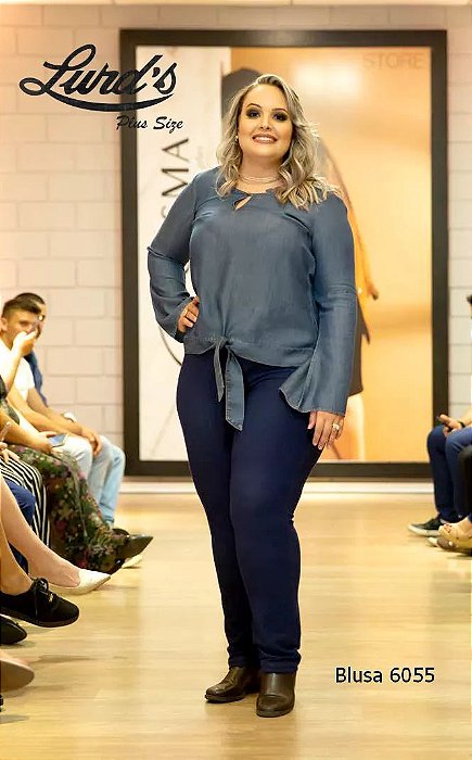 blusas plus size modernas