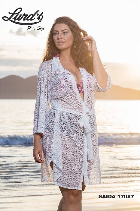 saia de praia plus size