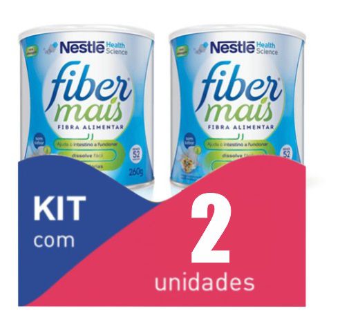 Fiber Mais Lata 260g - Kit com 2 unidades