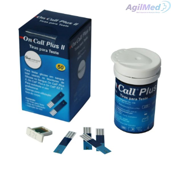 Fita para Glicose ON CALL PLUS II  50 Unidades