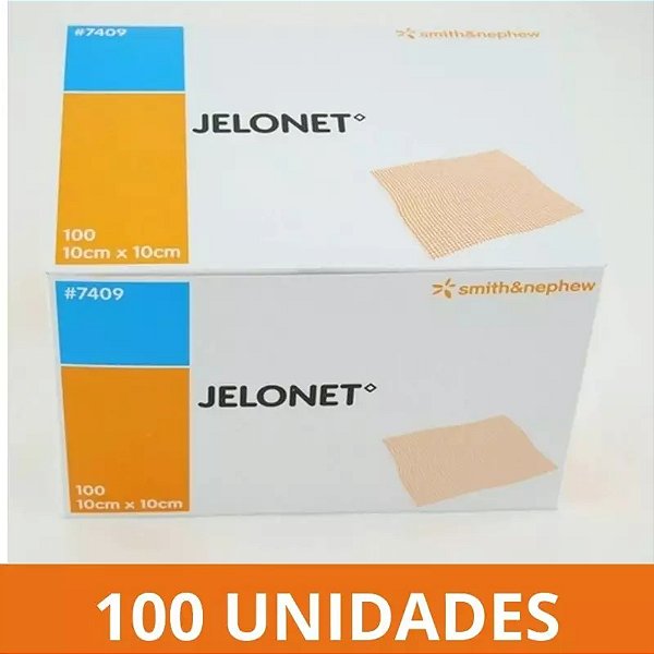 Curativo Gelonet 10X10 cm - Caixa C/ 100 un - Smith and Nephew