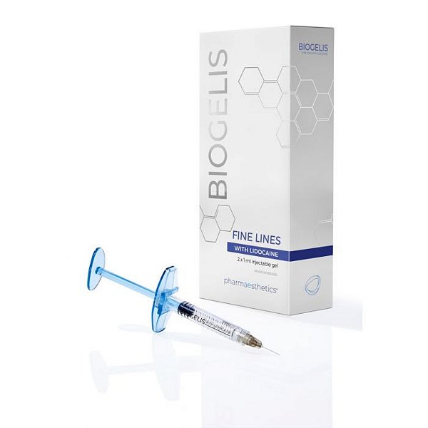 Ácido Hialurônico 17,5MG/ML C/ 02 Ser Gel c/ 0,3% Lidocaína + Ag 27G Fine Lines - Biogelis