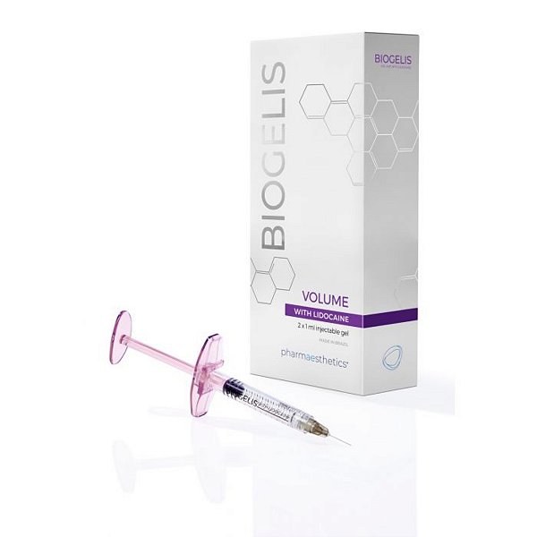 Ácido Hialurônico 25MG/ML C/ 02 Ser Gel c/ 0,3% Lidocaína + Ag 27G Volume - Biogelis