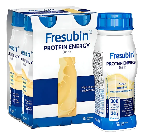Fresubin Protein Energy Drink Baunilha Kit Com 4 / 200ml- Fresubin