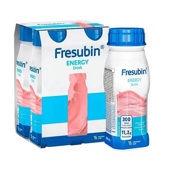 Fresubin Energy Drink Morango 200ml- Kit c/ 4 un