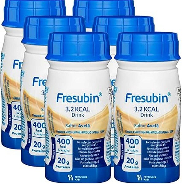 Fresubin 3.2 kcal drink Avelã 125ml pack c/ 6 un.