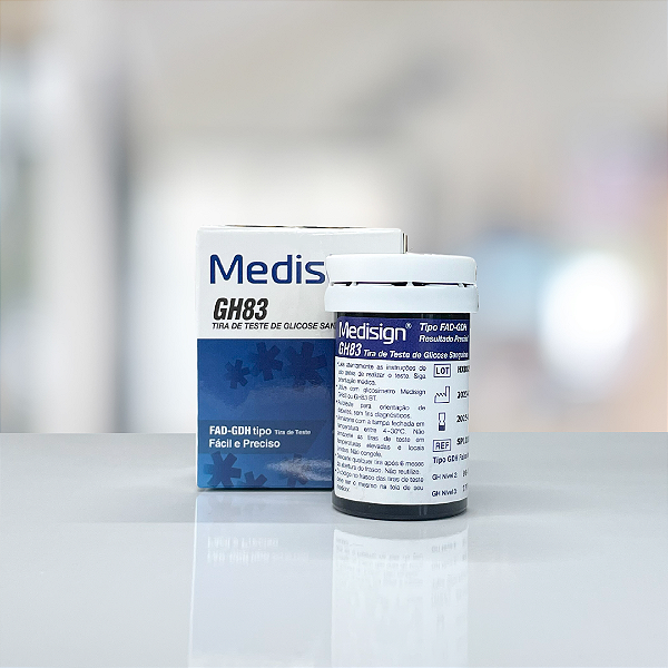 Tiras De Glicose Medisign GH83