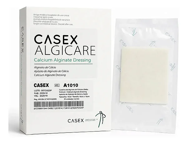 Casex Algicare Com Cálcio e Sodio 10cm x 10cm Cada Unidade