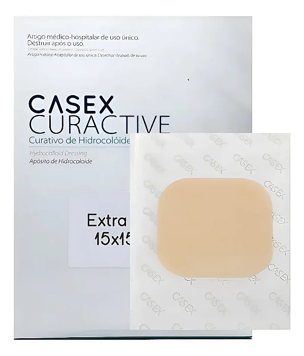 Casex Curactive Hidrocoloide 15cm x 15cm Cada Uinidade