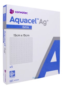 Curativo Aquacel Ag+ Extra 15cm x 15cm CONVATEC Cada Unidade