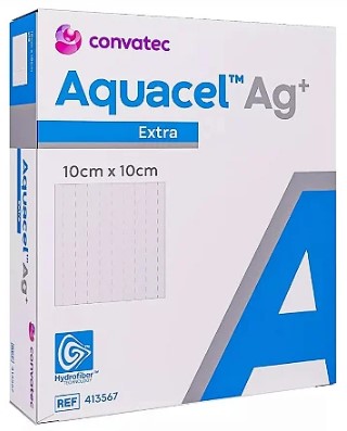 Curativo Aquacel Ag+ Extra 10cm x 10cm- CONVATEC Cada  Unidade