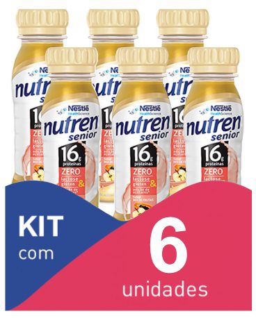 Nutren Senior mix de frutas 200ml - Kit com 6 unidades