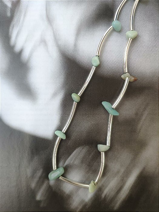 Gargantilha Bia Amazonita