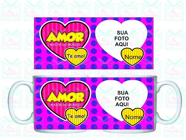 Caneca Personalizada com foto para namorados