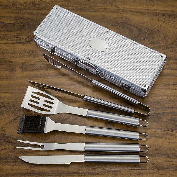 Kit Churrasco maleta com 5 peças