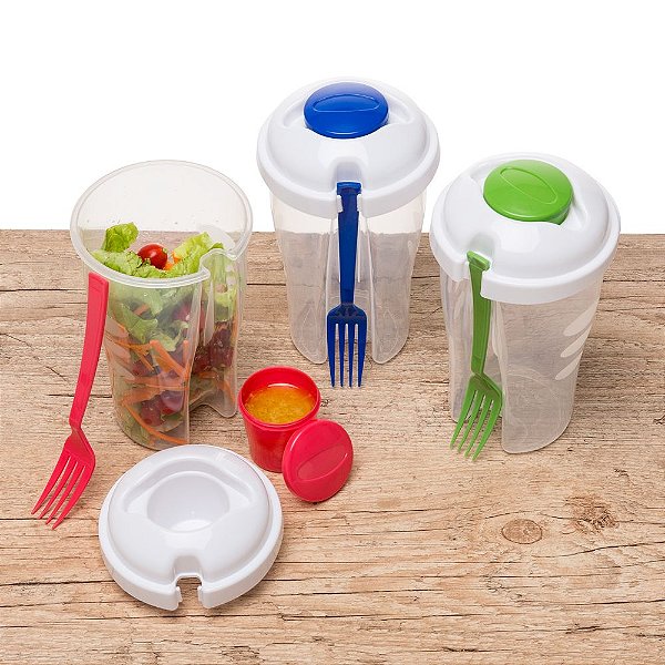 85 Copo salada com molheira personalizados