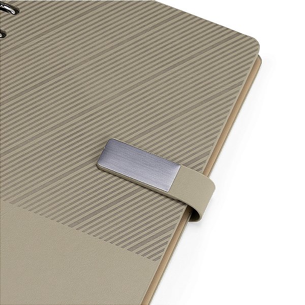 30 Caderno Fichário Couro Sintético 19140