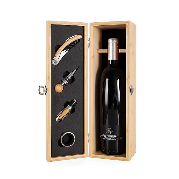 10 Kit Vinho Bambu 4 Peças 15361