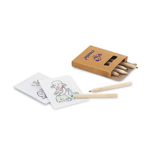 100 Kit para pintar em caixa de papel kraft reciclado 51758