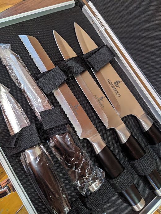Kit facas 5 peças personalizados