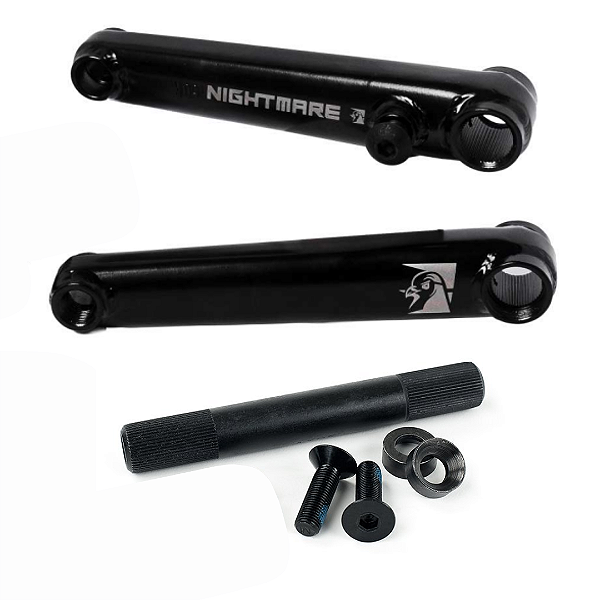 PEDIVELA NIGHTMARE 165MM PÉDIVEIO 3 PEÇAS 48 ESTRIAS EIXO 19MM RHD