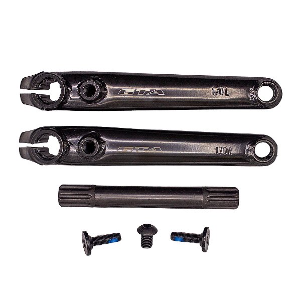 Pedivela 3 Peças BMX GTA 170mm Preto