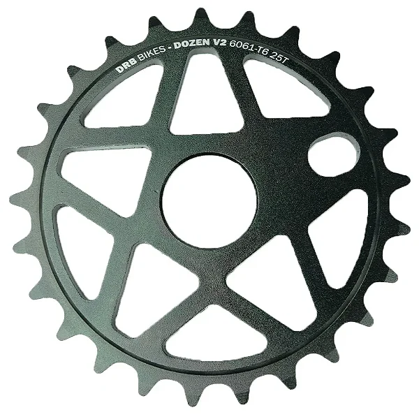 COROA DRB BIKES DOZEN V2 25 DENTES PRETO