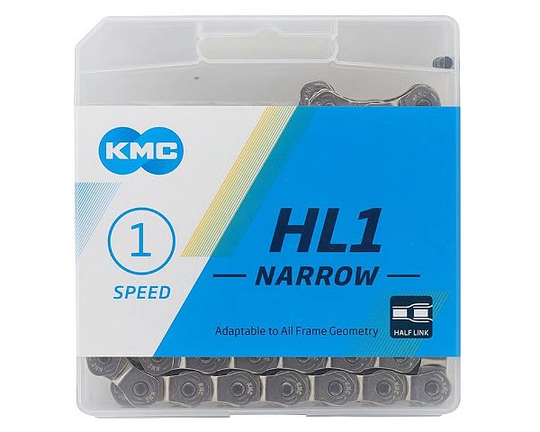 CORRENTE KMC HALF LINK HL1 WIDE 100 ELOS PRATA