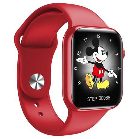 Smartwatch IWO 13 Vermelho Relógio Inteligente Notificações Bluetooth  Monitor Cardíaco Lançamento 2021 - Unicoisas
