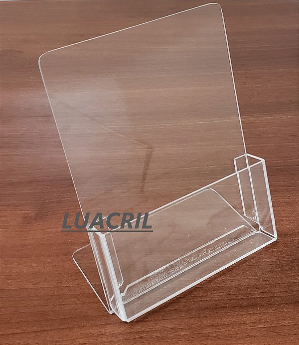 Porta Folder / Folhetos Transparente - Meio A4