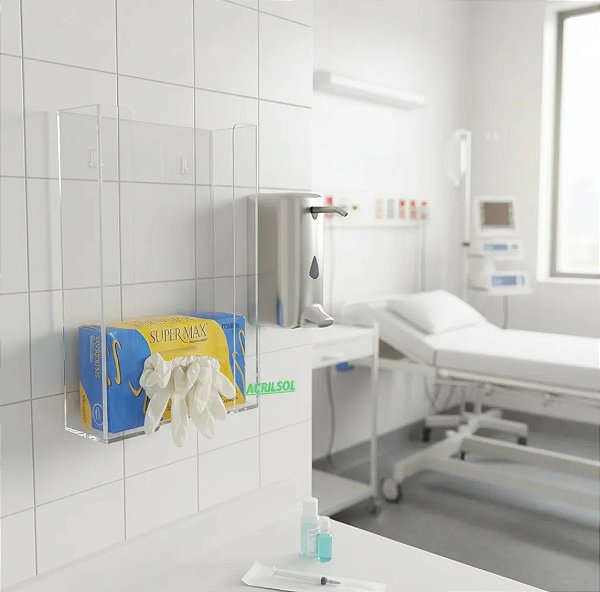 Triple Glove Box Dispenser (Suporte Triplo para Caixas de Luvas de Procedimentos) - Transparente