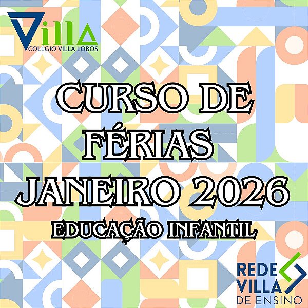 Curso de Férias - INFANTIL - Janeiro 2026