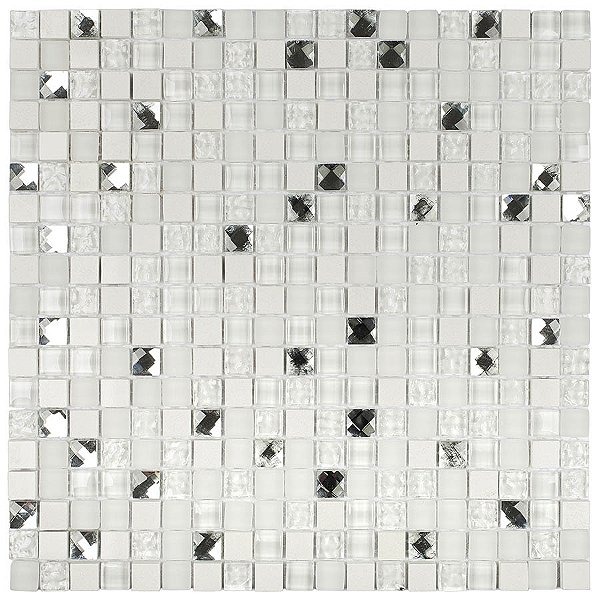 Pastilha GS110 - 30x30cm - Glass Mosaic