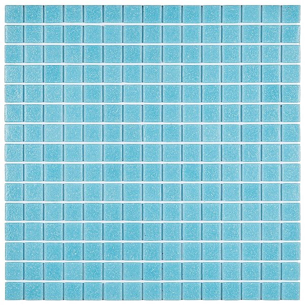 Pastilha de Vidro - Fosca - A33 - Azul Claro - Glass Mosaic