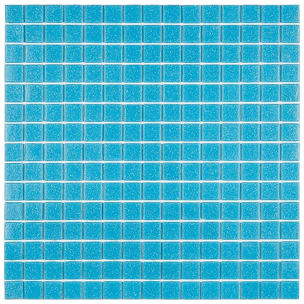 Pastilha de Vidro - Fosca - A32 - Azul Médio - Glass Mosaic