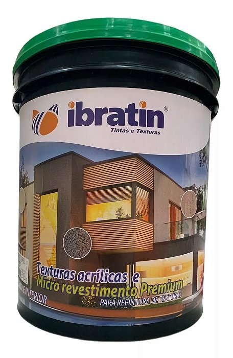 Textura Acrílica Grafiato/Riscada - Malha 10 - Cor: Branca - Ibratin - 28kg