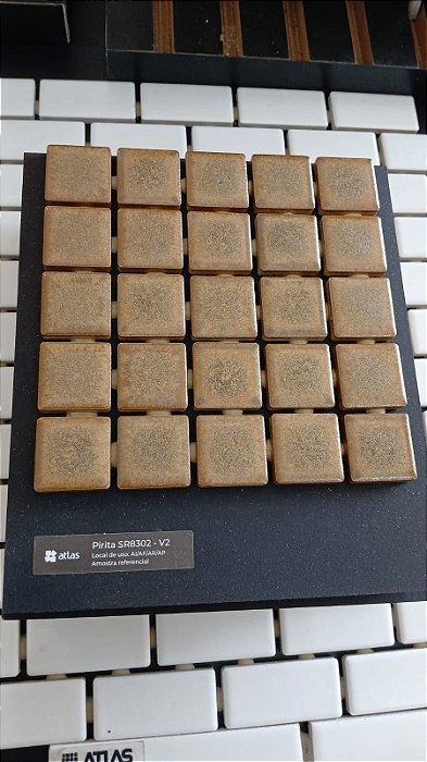 Pastilha de Porcelana 2,5x2,5 - Sr-8302 - Pirita - Atlas